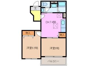 アンシャンテ　Ｃ棟の物件間取画像